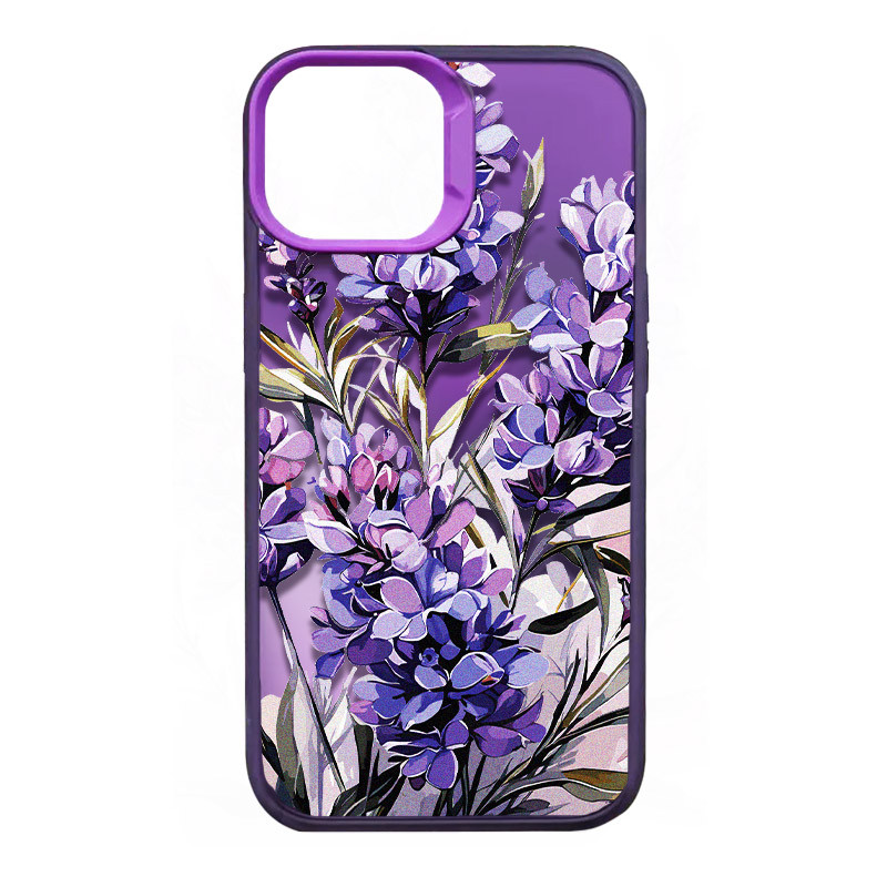 TPU+PC чехол TakiTaki Magic glow для Apple iPhone 13 / 14 (6.1") (Lavender / Purple)