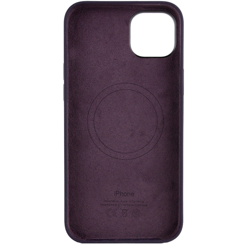 Фото Чехол Silicone case (AAA) full with Magnetic Safe для Apple iPhone 14 Pro (6.1") (Фиолетовый / Elderberry) на vchehle.ua
