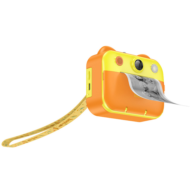Купить Детская фотокамера с моментальной печатью Hoco DV204 Dual-camera (Yellow) на vchehle.ua