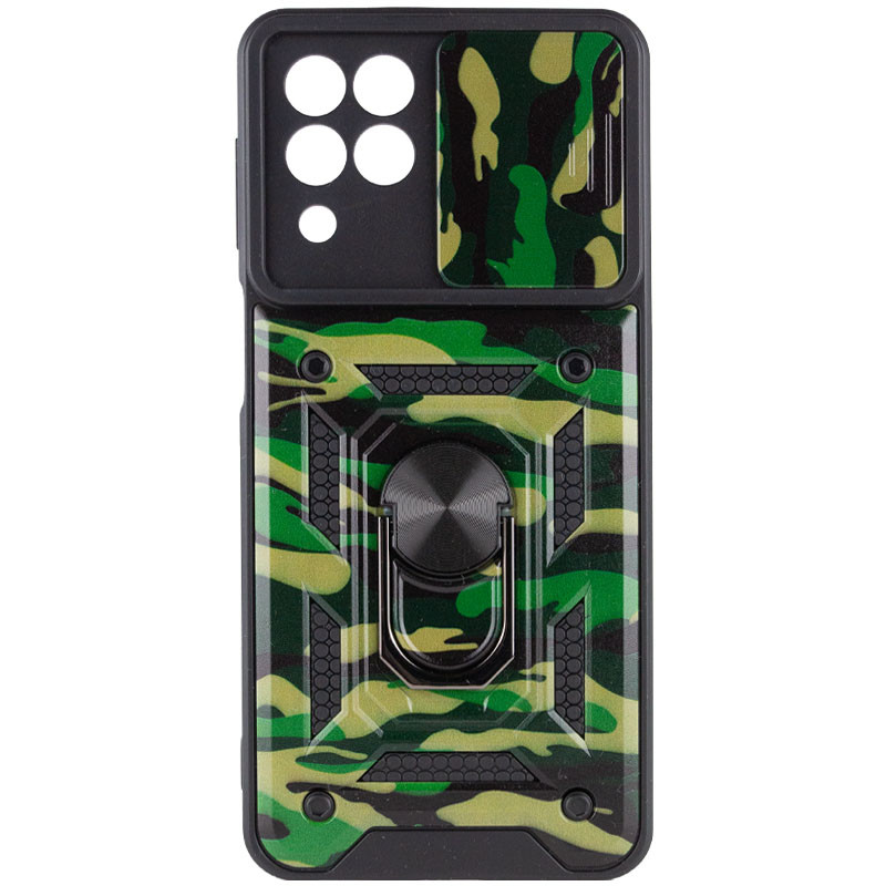 Фото Ударопрочный чехол Camshield Serge Ring Camo для Samsung Galaxy M53 5G (Зеленый / Army Green) на vchehle.ua