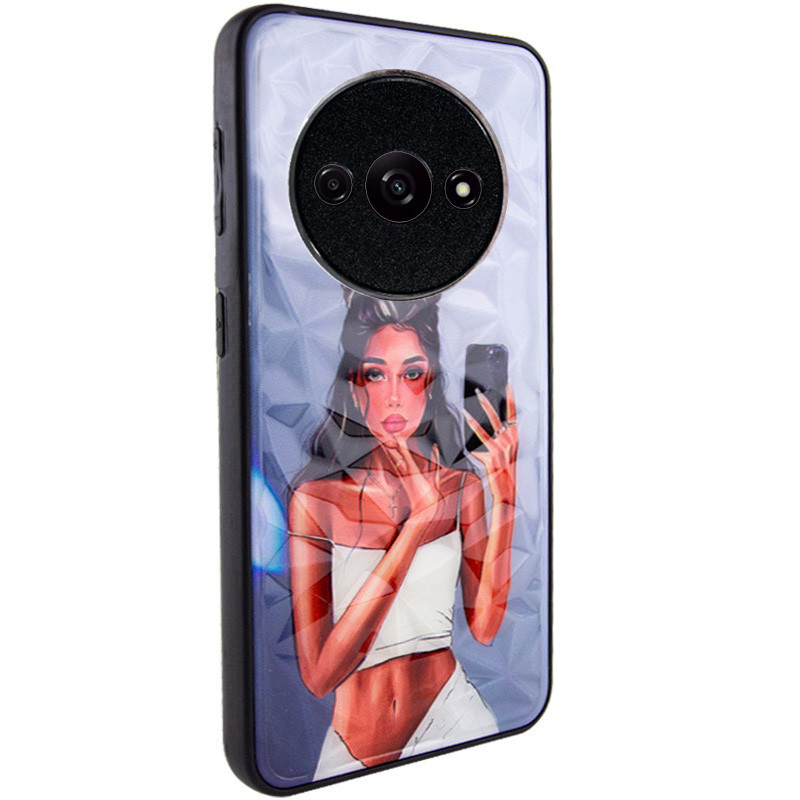 TPU+PC чохол Prisma Ladies на Xiaomi Redmi A3 (Black in White)