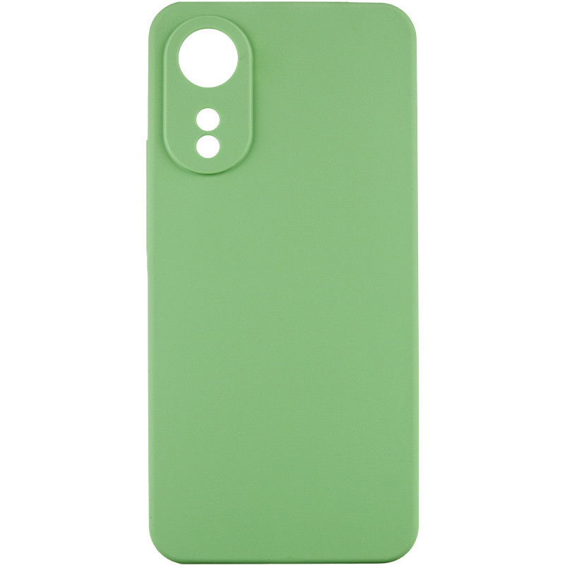 Чохол Silicone Cover Lakshmi Full Camera (AAA) на Oppo A78 4G (М'ятний / Mint)