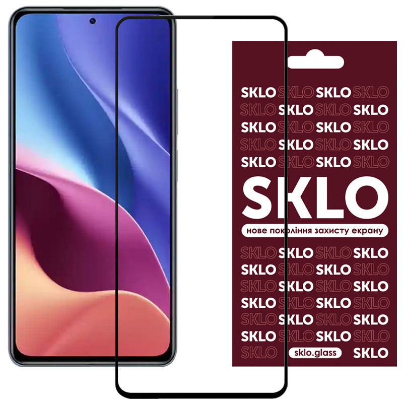 Захисне скло SKLO 3D (full glue) на Xiaomi Redmi Note 11 (Global) / Note 11S / Note 12S