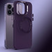 Фото TPU чохол Bonbon Metal Style with Magnetic safe на Apple iPhone 12 Pro / 12 (6.1") (Фіолетовий / Dark Purple) на vchehle.ua