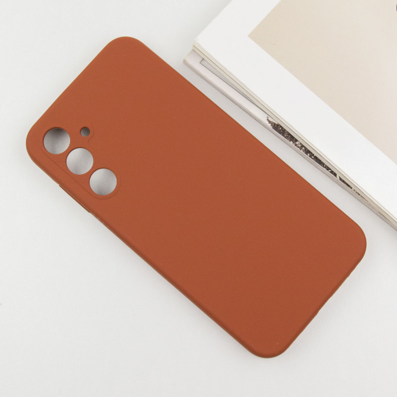 Фото Чохол Silicone Cover Lakshmi Full Camera (AA) на Samsung Galaxy A35 (Коричневий / Brown) в маназині vchehle.ua