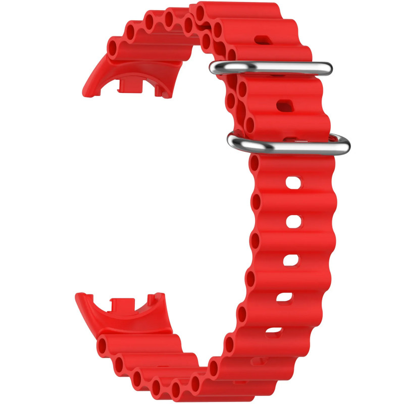 Ремешок Ocean Band для Xiaomi Mi Band 9/8/10 (Красный / Red) в магазине vchehle.ua