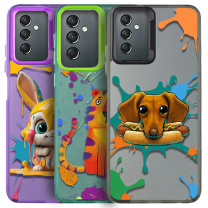 TPU+PC чехол TakiTaki Graffiti magic glow для Samsung Galaxy A24 4G