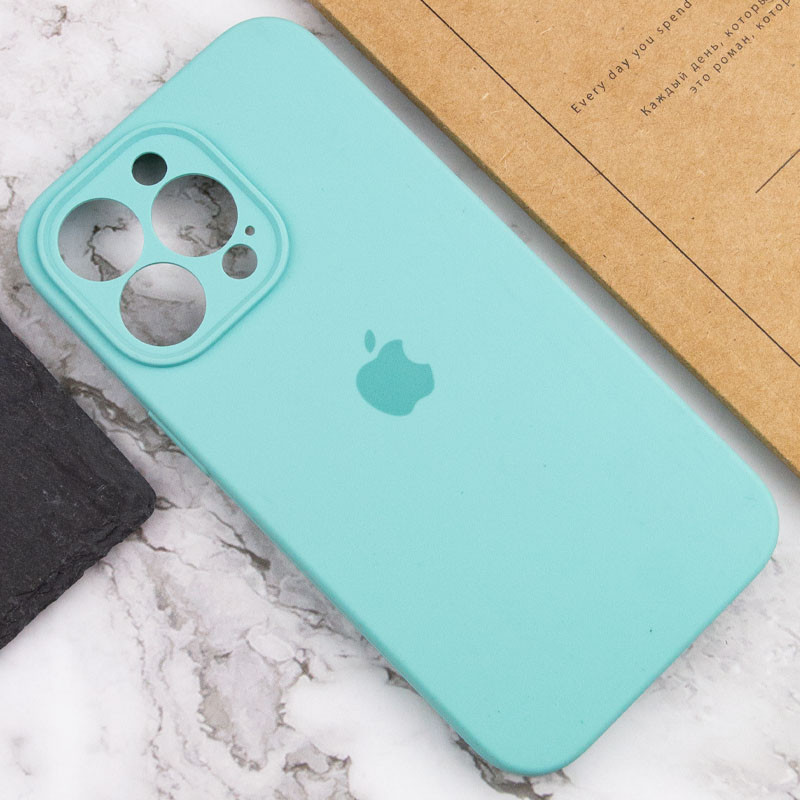 Купити Чохол Silicone Case Full Camera Protective (AA) на Apple iPhone 14 Pro Max (6.7") (Бірюзовий / Marine Green) на vchehle.ua