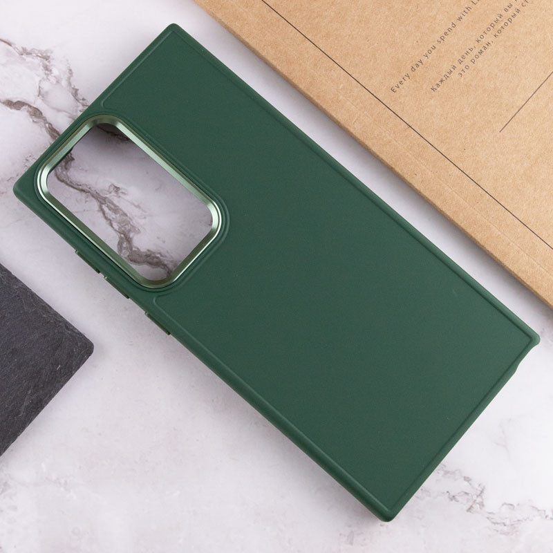 TPU чехол Bonbon Metal Style для Samsung Galaxy S23 Ultra (Зеленый / Army green) в магазине vchehle.ua