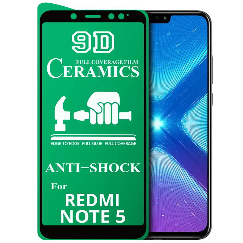 

Захисна плівка Ceramics 9D для Xiaomi Redmi Note 5 (DC) (Чорний) 1172311