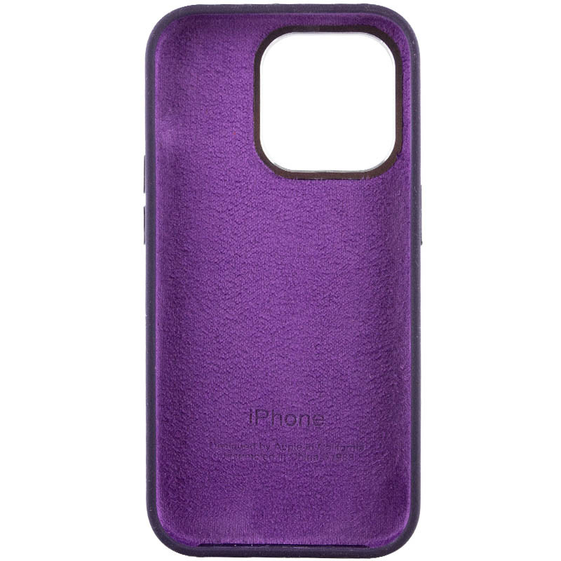 Чохол Silicone Case Metal Buttons (AA) на Apple iPhone 13 Pro Max (6.7") (Фіолетовий / Elderberry) в магазині vchehle.ua
