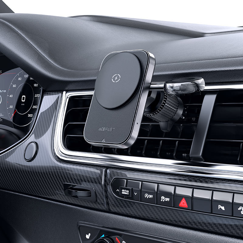 Автодержатель с БЗУ Acefast D18 2in1 in-car (Black) в магазине vchehle.ua