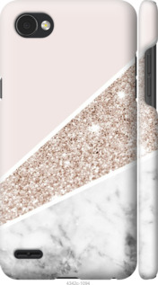 Чохол Пастельний мармур на LG Q6
