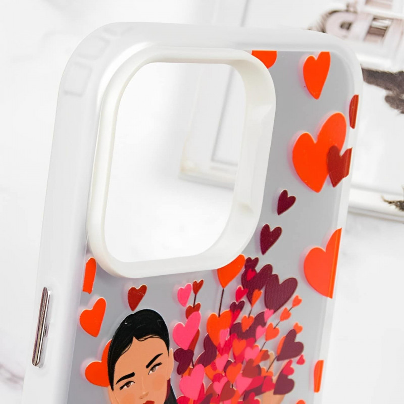 TPU+PC чехол TakiTaki Love magic glow для Xiaomi Redmi Note 9s / Note 9 Pro / Note 9 Pro Max (Girl in love / White) в магазине vchehle.ua