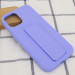 Купити Чохол Silicone Case Hand Holder на Apple iPhone 12 Pro Max (6.7") (Бузковий / Dasheen) на vchehle.ua