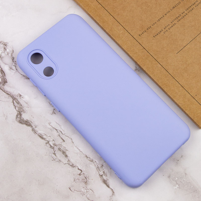 Чохол Silicone Cover Lakshmi Full Camera (A) на Samsung Galaxy A03 Core (Бузковий / Dasheen) в магазині vchehle.ua