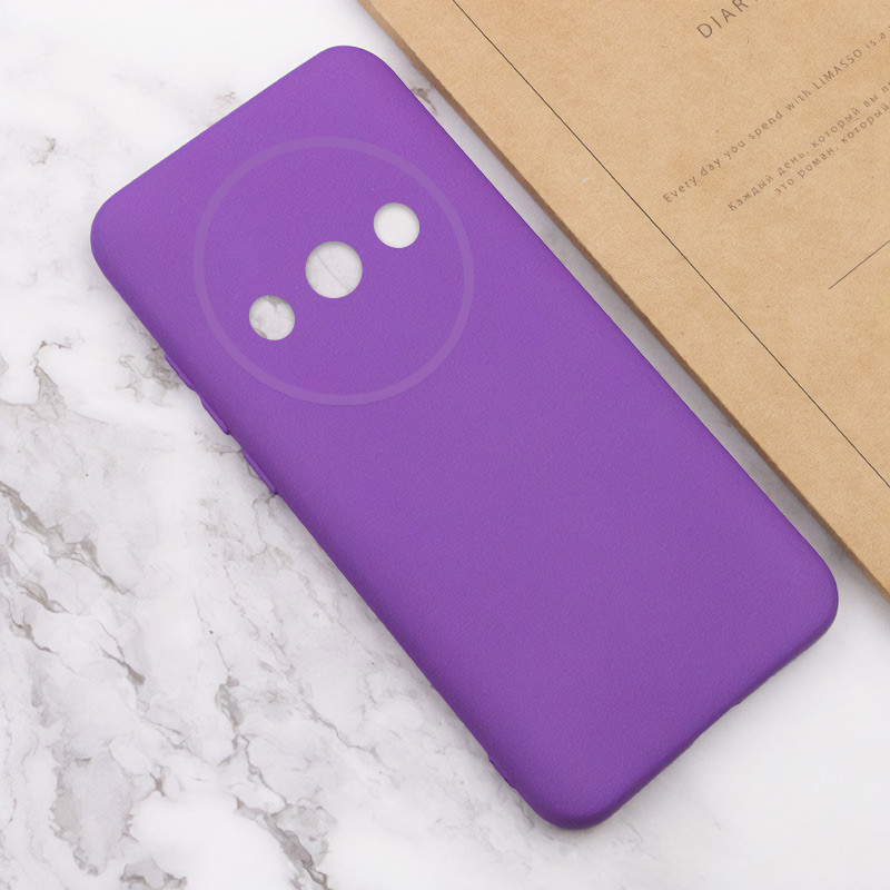 Чехол TPU GETMAN Liquid Silk Full Camera для Xiaomi Redmi A3 (Фиолетовый / Purple) в магазине vchehle.ua