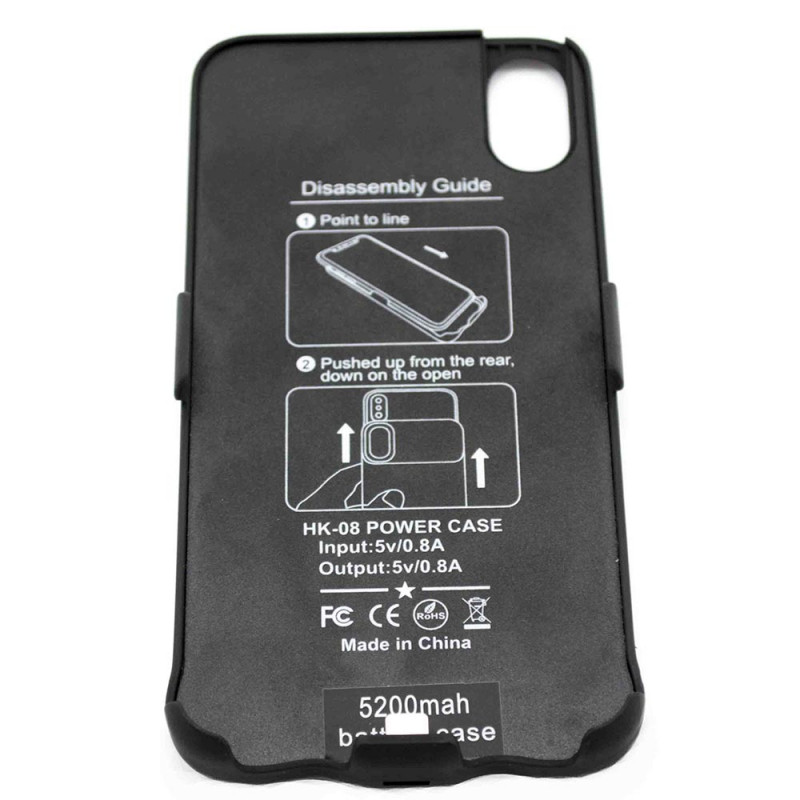 

Чохол-батарея Power Case HK-08 для iPhone X (5.8") (Чорний) 906046