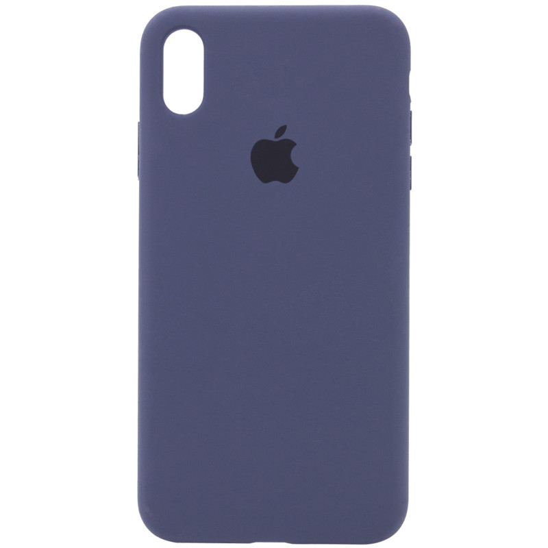 Чохол Silicone Case Full Protective (AA) на Apple iPhone XS Max (6.5") (Темний Синій / Midnight Blue)