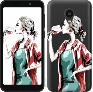 

Чехол Девушка с бокалом для Meizu C9 841598