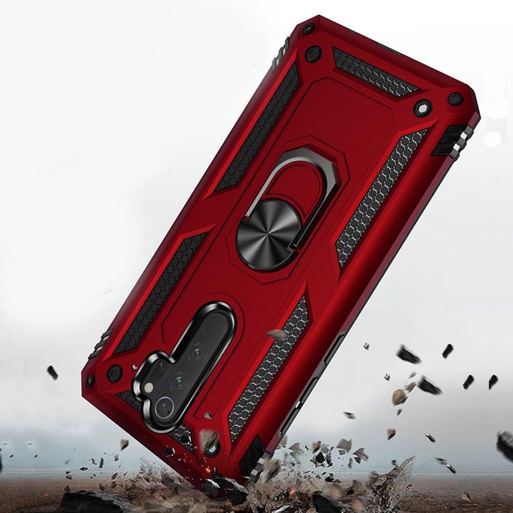 Купити Ударостійкий чохол Serge Ring for Magnet на Xiaomi Redmi Note 8 Pro (Червоний) на vchehle.ua