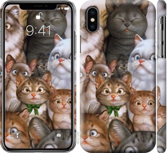 

Чохол коты для iPhone XS (5.8") 757620