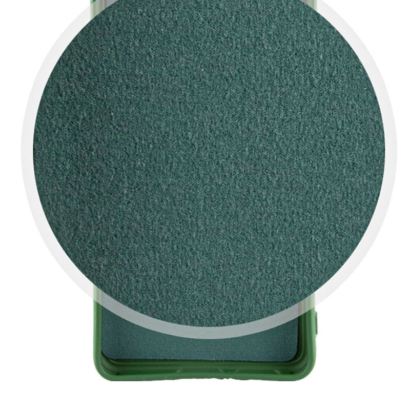 Фото Чохол TPU GETMAN Liquid Silk Full Camera на Xiaomi Redmi Note 13 Pro 4G (Зелений / Dark green) на vchehle.ua