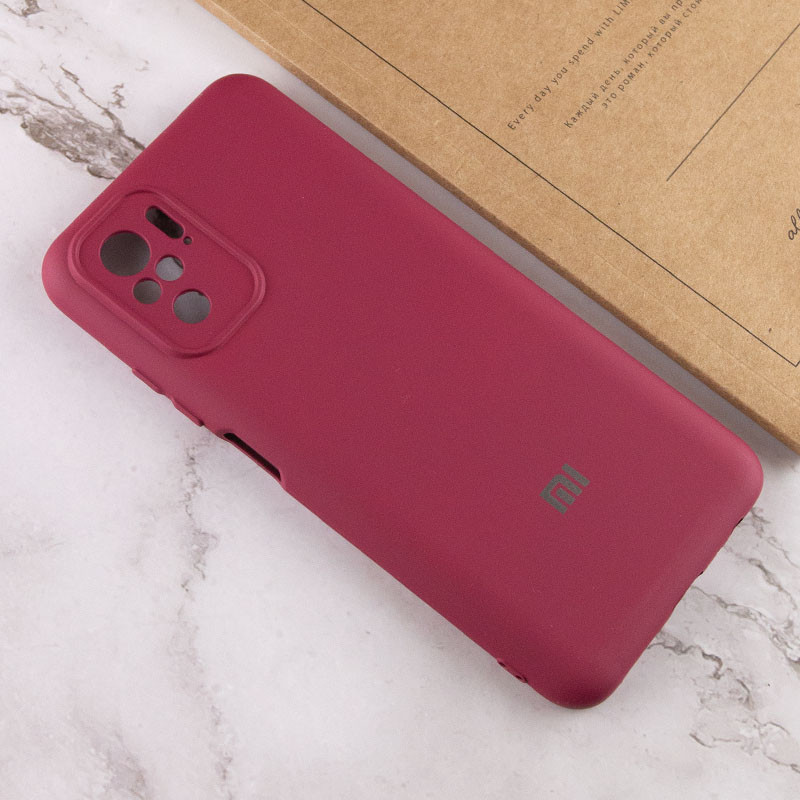 Чехол Silicone Cover My Color Full Camera (A) для Xiaomi Redmi Note 10 / Note 10s (Бордовый / Marsala) в магазине vchehle.ua