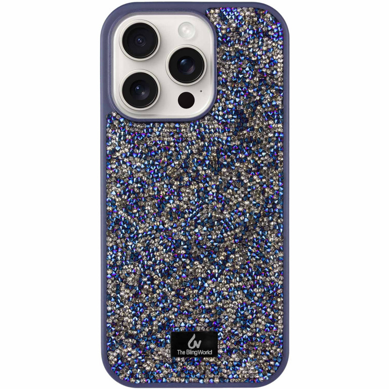 TPU чехол Bling World Rock Diamond для Apple iPhone 12 Pro / 12 (6.1") (Синий)