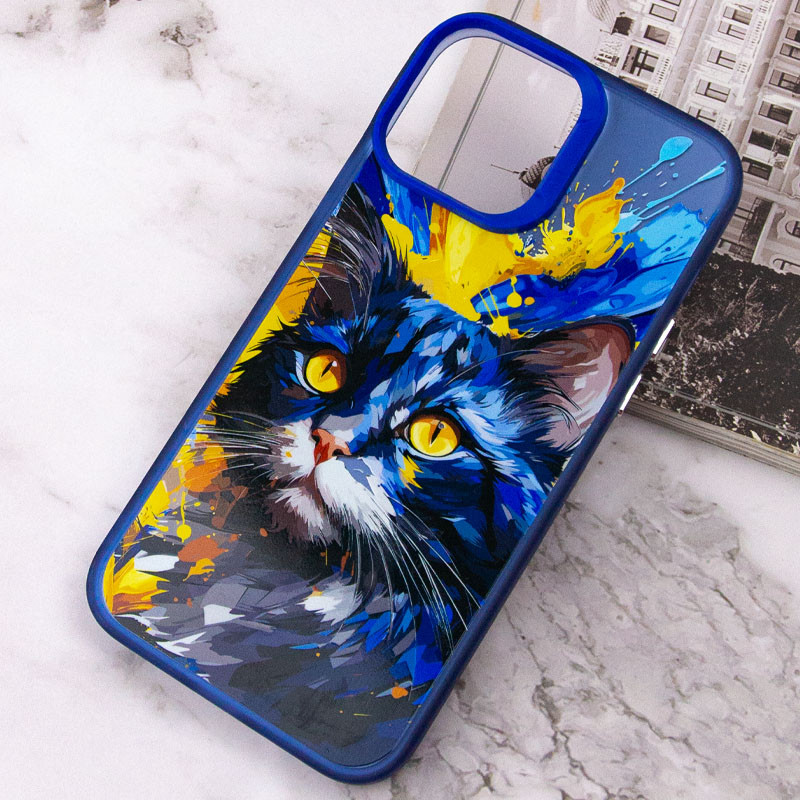 Фото TPU+PC чехол TakiTaki Magic glow для Xiaomi Redmi Note 8 Pro (Cat / Blue) в магазине vchehle.ua