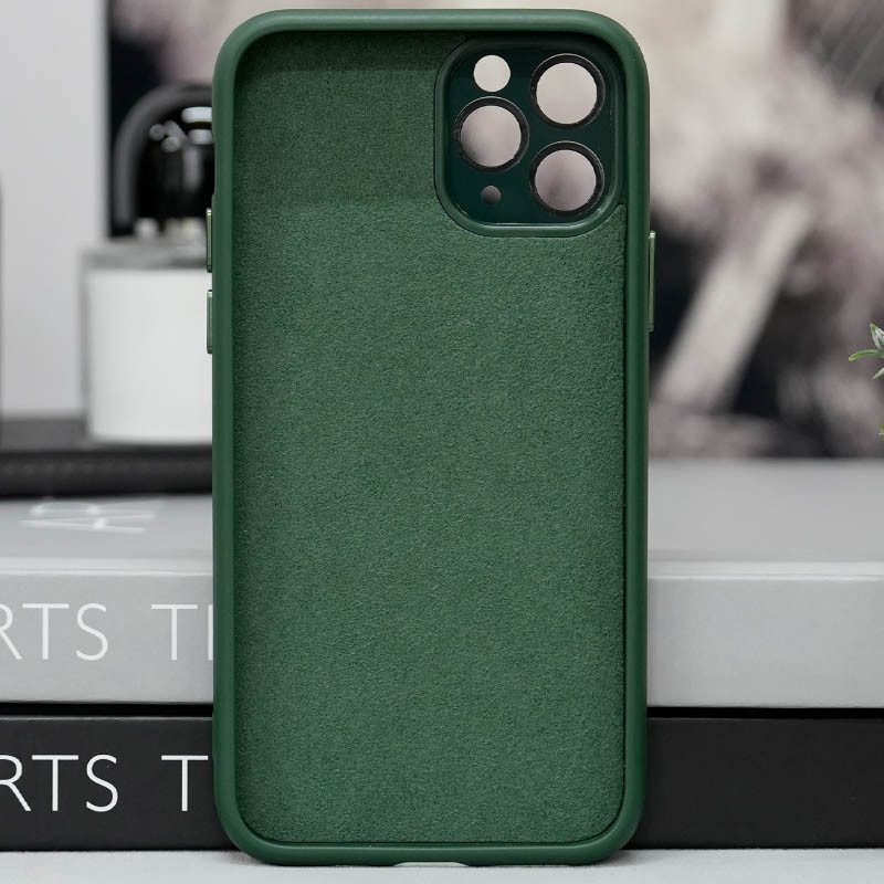 Фото Чехол TPU+Glass Sapphire Midnight with Magnetic Safe для Apple iPhone 12 Pro Max (6.7") (Зеленый / Forest green) на vchehle.ua