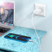 Купить СЗУ Hoco N22 Jetta PD25W (1USB-C) + кабель Type-C to Lightning (Белый) на vchehle.ua