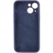 Фото Чехол Silicone Case Full Camera Protective (AA) для Apple iPhone 15 Plus (6.7") (Темно-синий / Midnight blue) на vchehle.ua