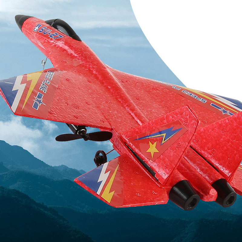 Фото Самолет на радиоуправлении SCHE HW28 SU27 Foam (Red) на vchehle.ua