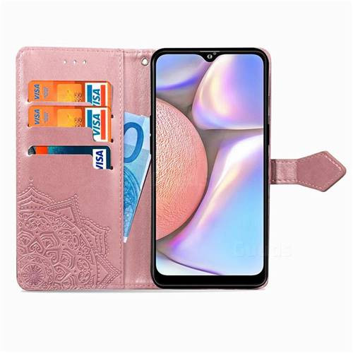 Купить Кожаный чехол-книжка Art Case с визитницей для Samsung Galaxy A10s (Розовый) на vchehle.ua