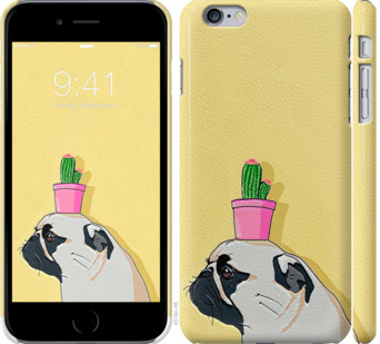 

Чехол Мопс с кактусом для iPhone 6s plus (5.5'') 795311