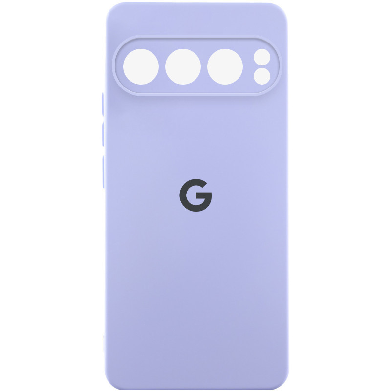 Чохол Silicone Cover Lakshmi Full Camera (AAA) with Logo на Google Pixel 9 Pro XL (Бузковий / Dasheen)