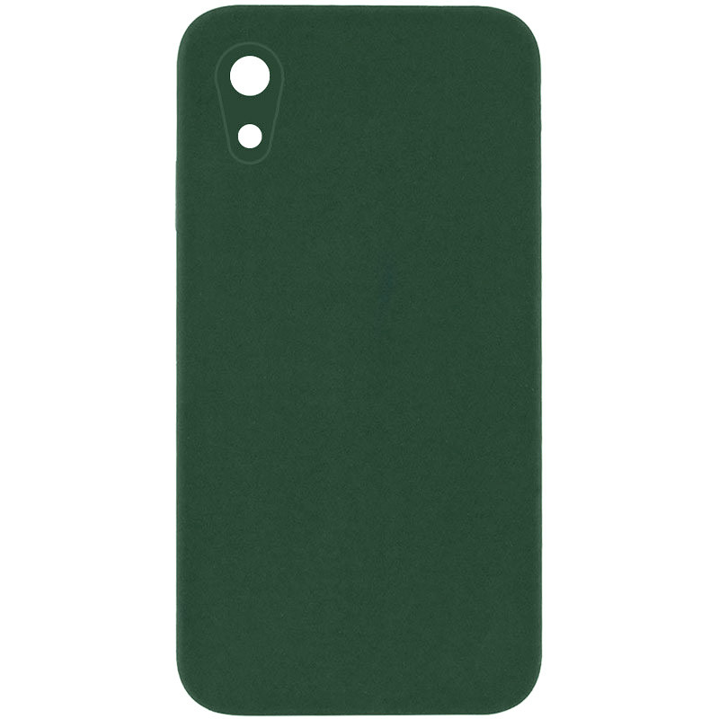 Silicone Case Square Full Camera Protective (AA) NOLOGO для Apple iPhone XR (6.1") (Зеленый / Cyprus Green)