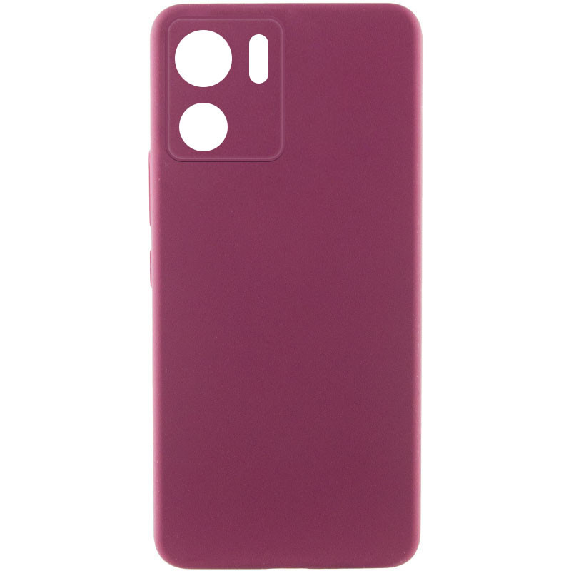 Чохол Silicone Cover Lakshmi Full Camera (AAA) на Motorola Edge 40 (Бордовий / Plum)