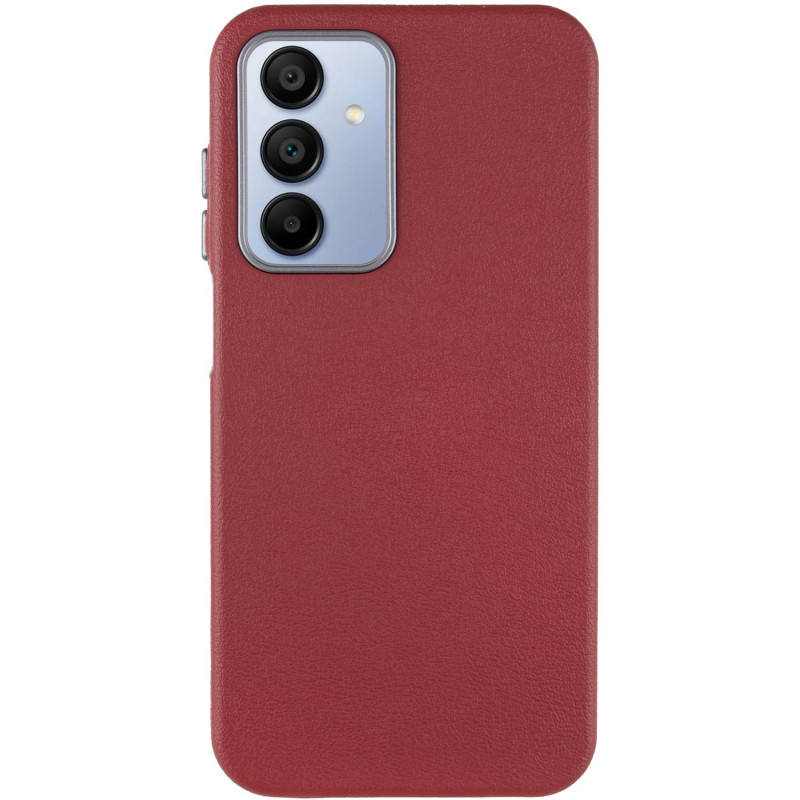 Фото Шкіряний чохол Leather Case Metal Buttons на Samsung Galaxy A15 4G/5G / M15 5G (Red) на vchehle.ua