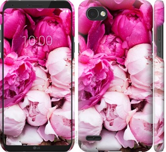 

Чохол Рожеві півонії для LG Q6 667979