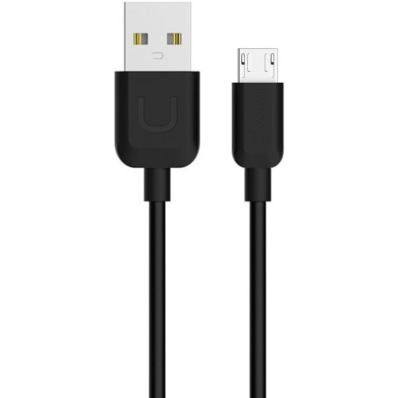 Фото Дата кабель Usams US-SJ098 U-Turn Series USB to MicroUSB (1m) (Черный) на vchehle.ua