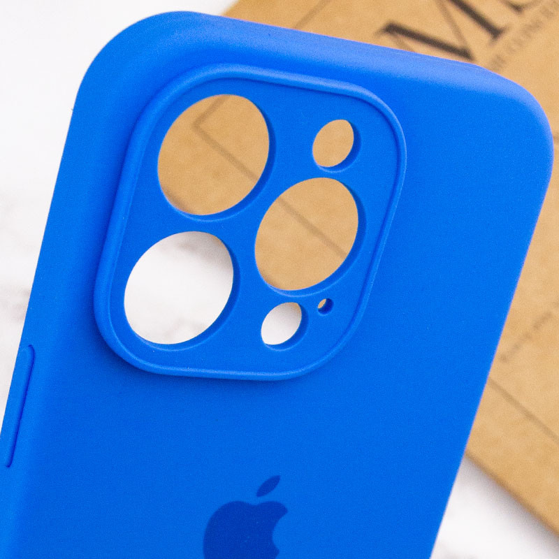 Замовити Чохол Silicone Case Full Camera Protective (AA) на Apple iPhone 15 Pro Max (6.7") (Синій / Capri Blue) на vchehle.ua