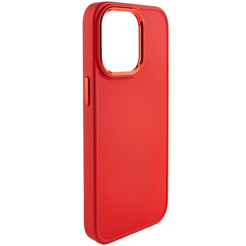 TPU чехол Bonbon Metal Style для Apple iPhone 13 Pro Max (6.7") (Красный / Red)