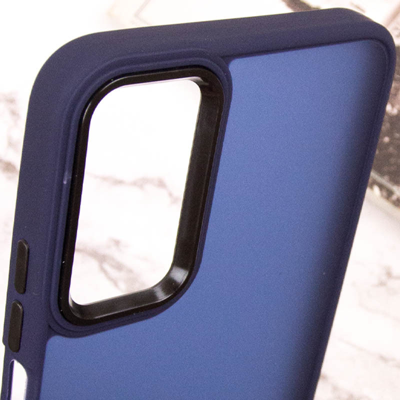 Купить Чехол TPU+PC Lyon Frosted для Oppo A78 4G (Navy Blue) на vchehle.ua