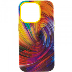 Кожаный чехол Colour Splash with Magnetic Safe для Apple iPhone 13 Pro (6.1")