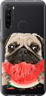 

Чохол Мопс і кавун на Xiaomi Redmi Note 8 843733