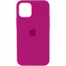 Чохол Silicone Case Full Protective (AA) на Apple iPhone 12 Pro / 12 (6.1") (Малиновий / Dragon Fruit)