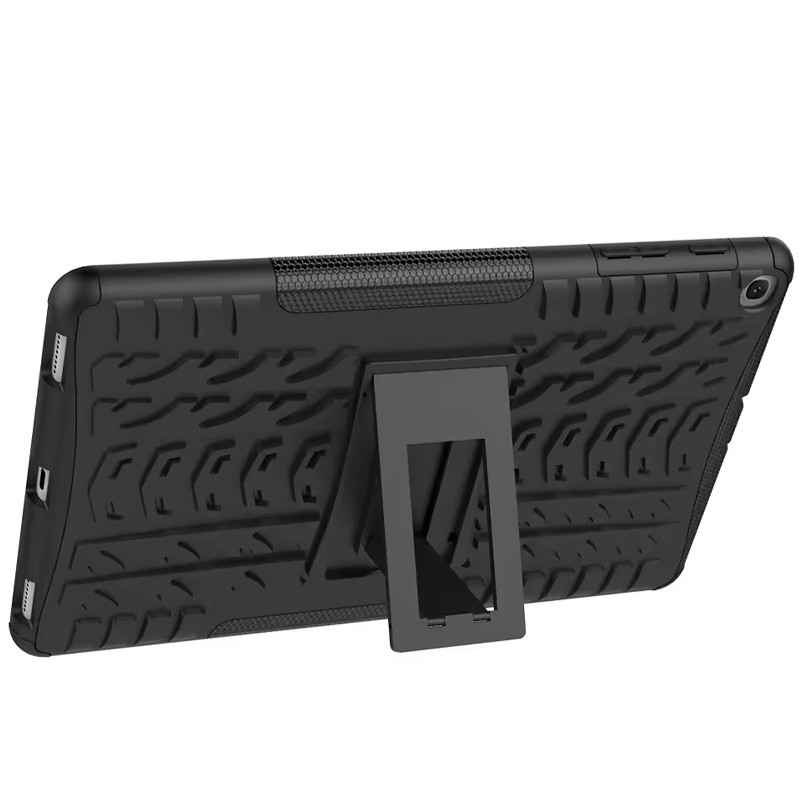 Фото TPU+PC чехол Protector Stand для Samsung Galaxy Tab A7 Lite 8.7 (SM-T220) (Black) на vchehle.ua