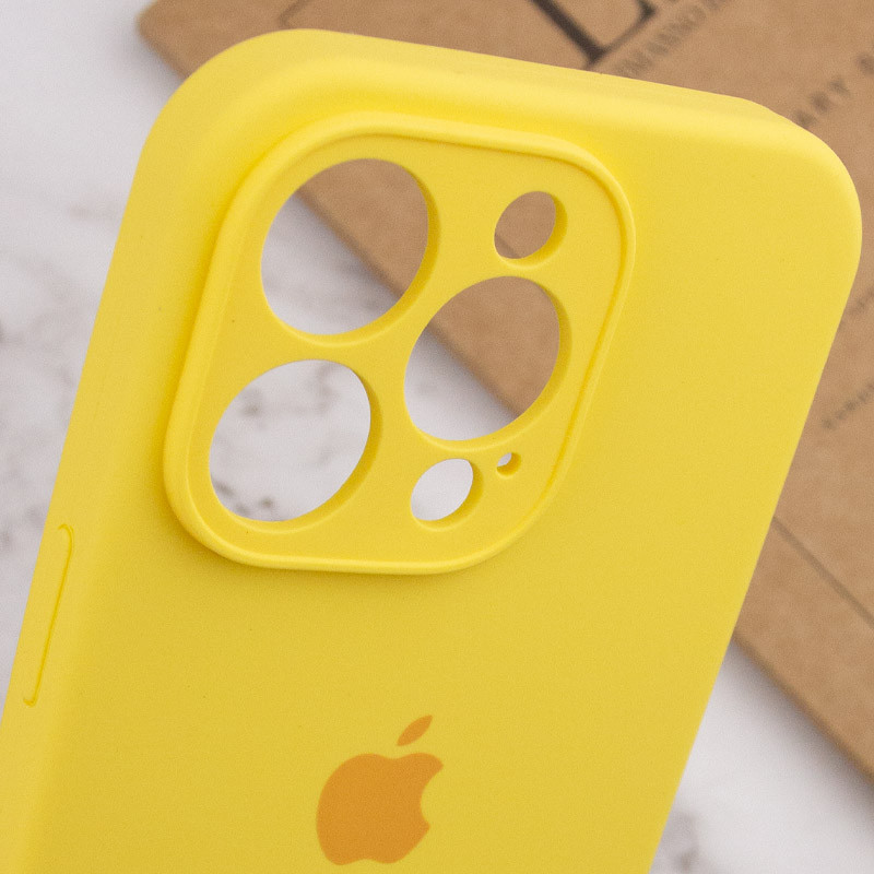 Замовити Чохол Silicone Case Full Camera Protective (AA) на Apple iPhone 14 Pro Max (6.7") (Жовтий / Yellow) на vchehle.ua